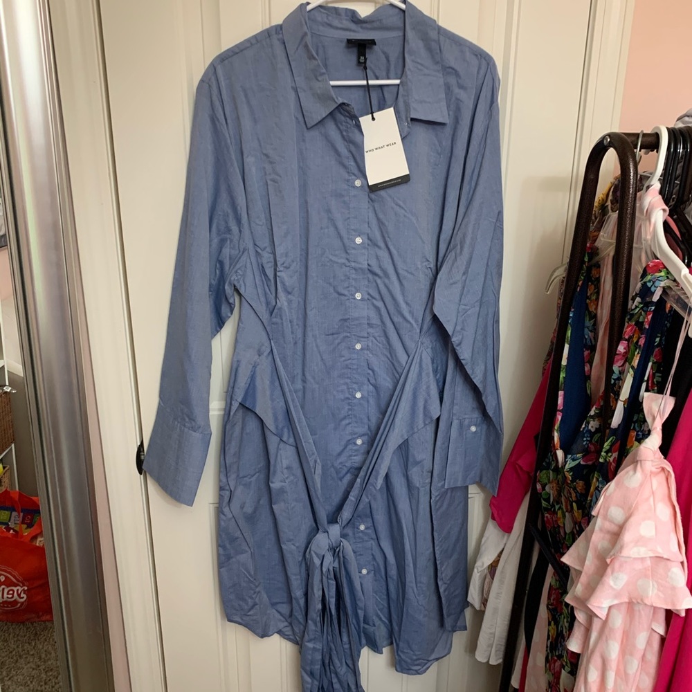 Chambray Shirtdress